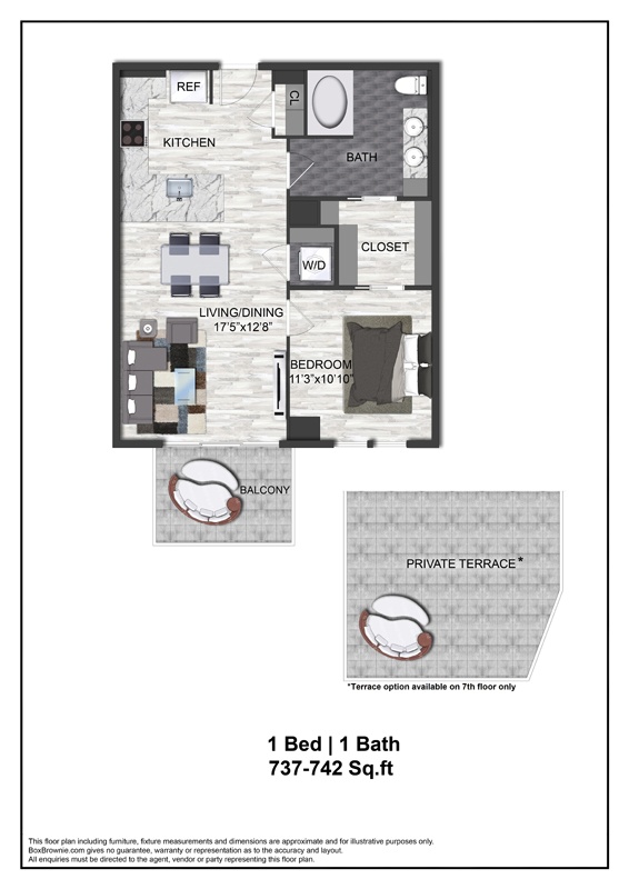 Floor plan layout diagram for A5